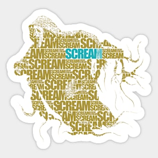 Scream VI  (Scream 6)  scary horror movie graphic design by ironpalette Sticker